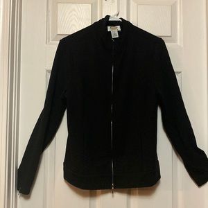 Talbots black zip up-medium